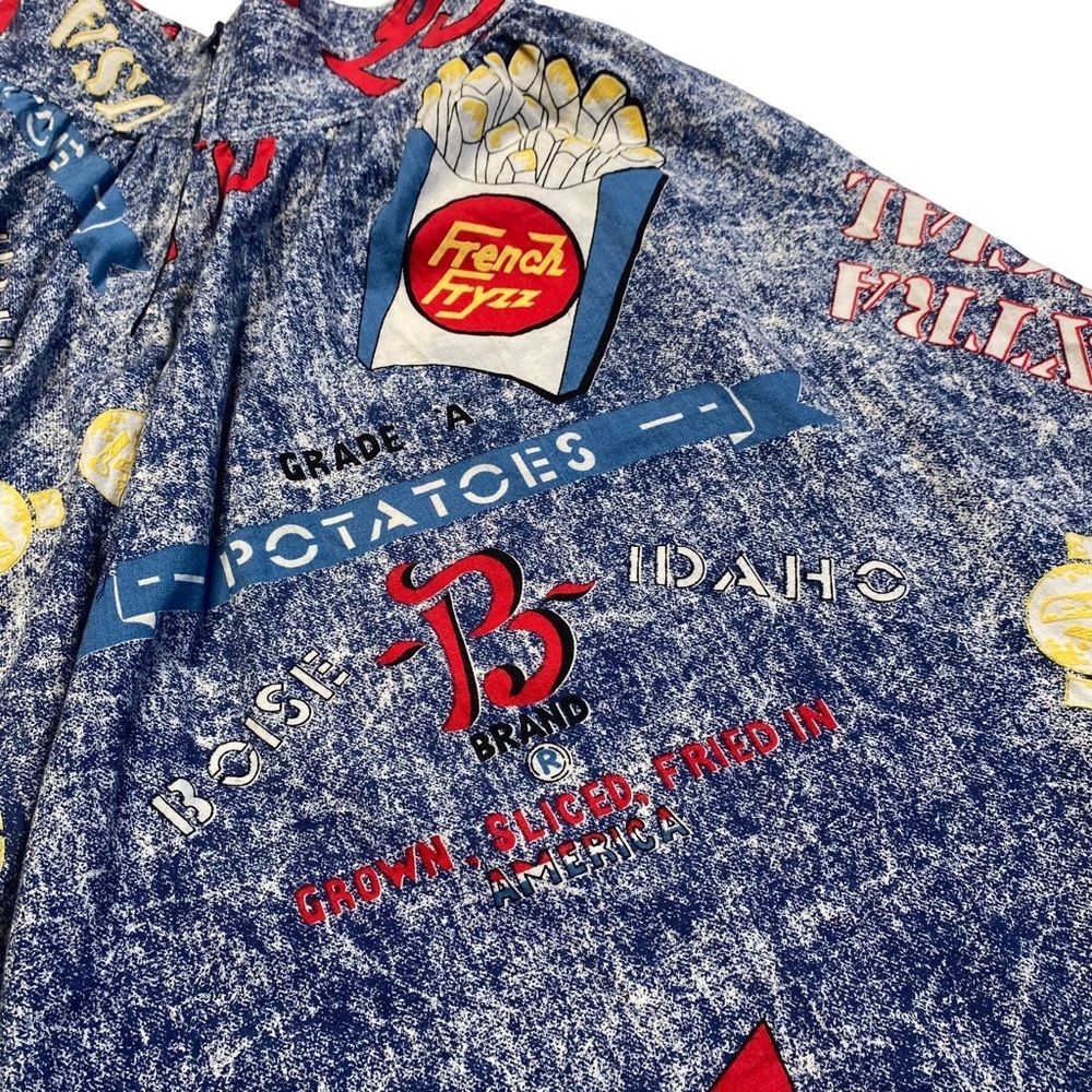 Idaho Potatoes Pop Art French Fries Skater Circle Skirt Quirky Unique - Picture 11 of 15